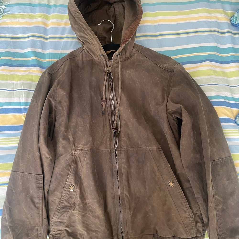 Women’s Filson xs Brown Hooded Jacket